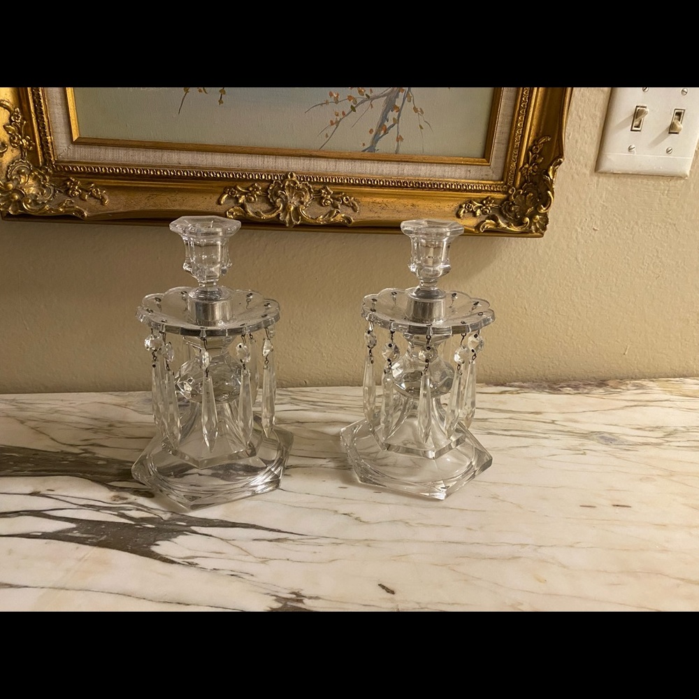 Duncan Miller Canterbury Prism Candleholders Mint